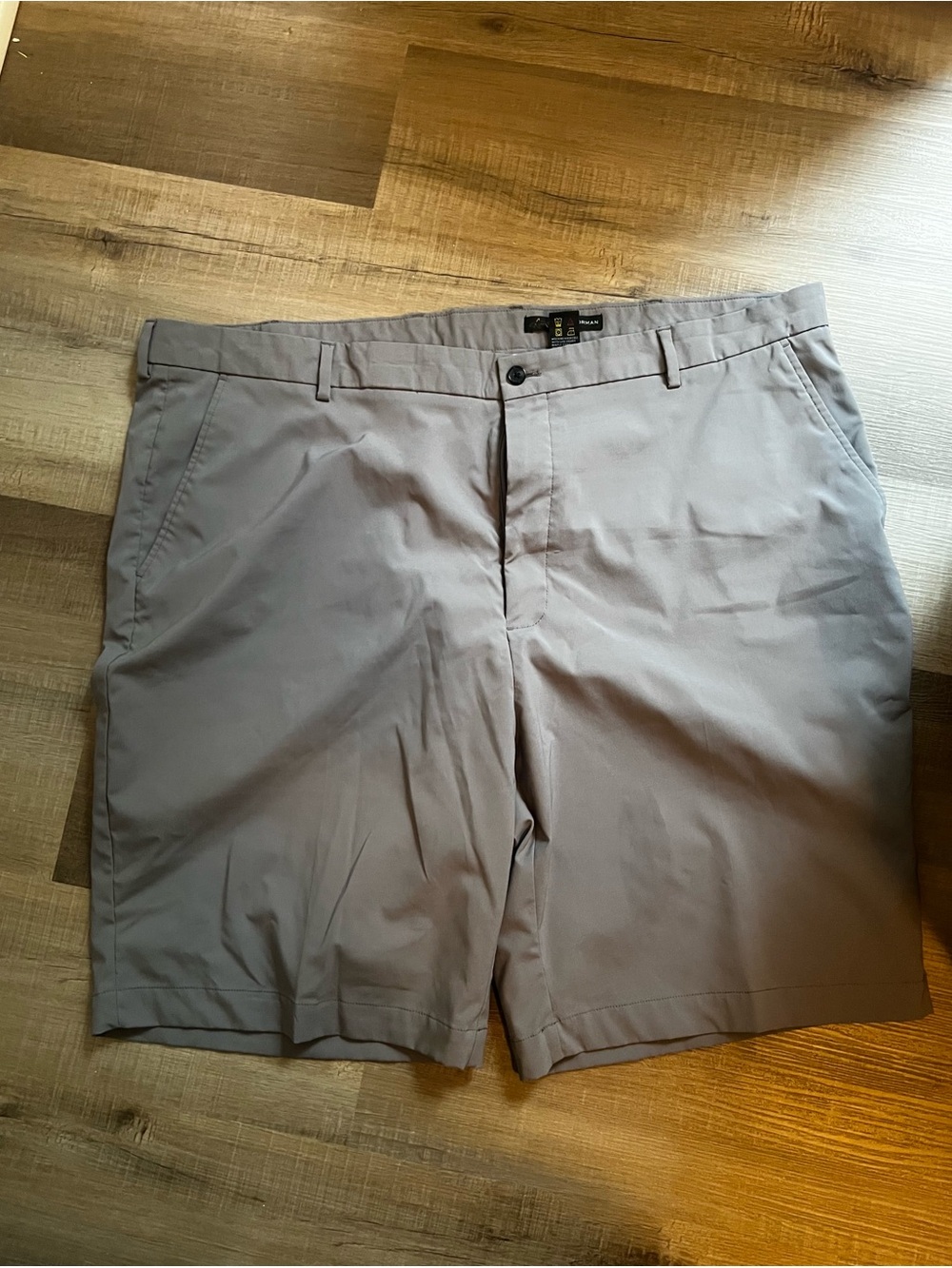 Greg Norman Collection Men's Light Gray Flat Front Shorts